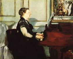 Edouard Manet Mme.Manet at the Piano oil painting image